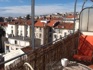 View towards the sea from the terrace