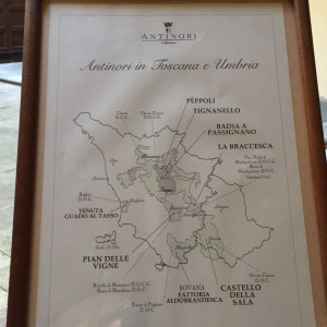 Map of Antinori Vineyards