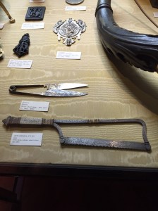 Scissors and a Bone Saw. Can you imagine living through getting a limb cut of with that!?