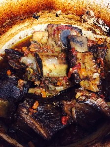Braised Short Ribs with Onion, Celery, Carrots and Tomatoes