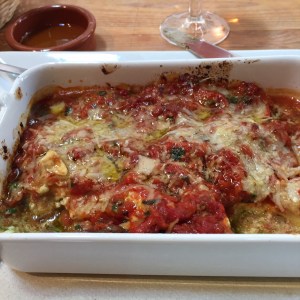 Pumpkin Lasagne at Olivera