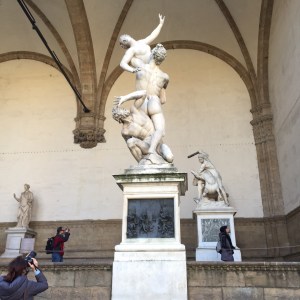 The Rape of the Sabine Women, carved from one block of flawed marble. Impressive!