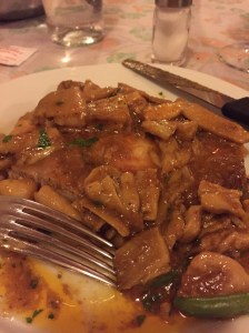 Veal Chop with Porcini Sauce