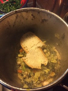 Layering the ribollita